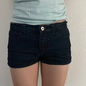 Dark wash jean short shorts, Forever 21, size 24